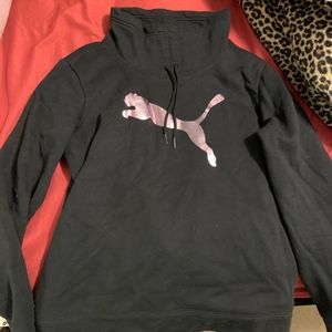 Women's Black Puma Sweatshirt